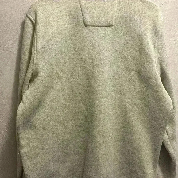 Nautica- grey pull over sweater with front zipper.  Size: large - Picture 3 of 5
